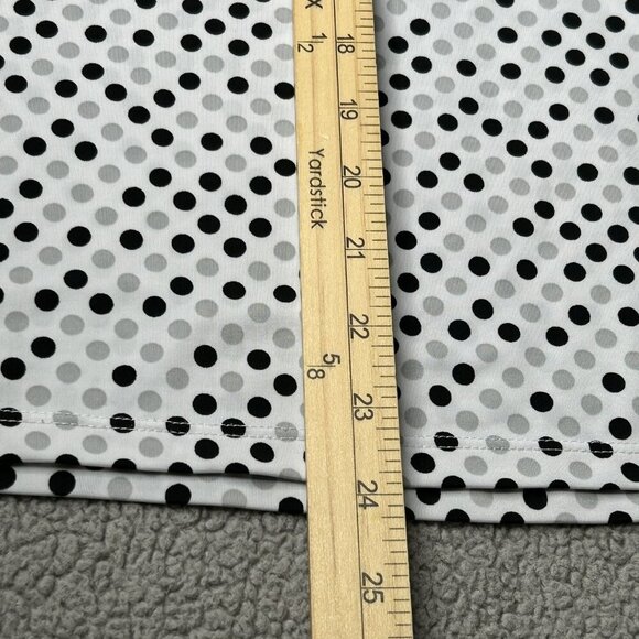 Vintage Maurices Top Womens Large Y2K Babydoll Polka Dot Short Sleeve Tie Back L - Picture 8 of 8